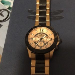 Invicta,  Mens, Gold and Black, 40mm